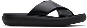 Ancient Greek Sandals Black Thais Comfort Sandals