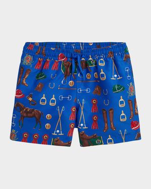 Boy's Traveler Big Pony Swim Trunk, Size S-XL