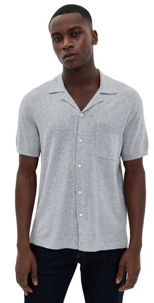 Alex Mill Sweater Bowling Shirt Heather Grey S