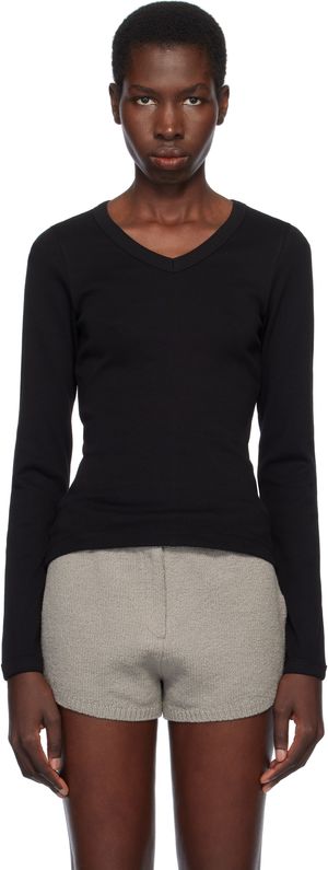 FLORE FLORE Black Jill Longsleeve T-shirt