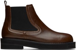 COMME SE-A SSENSE Exclusive Brown Ronda Boots