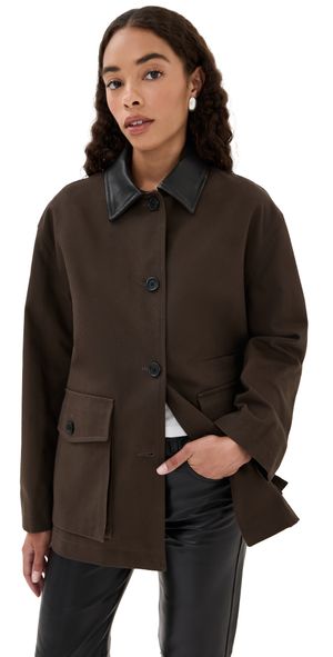 Nili Lotan Temperance Parka Brown XL