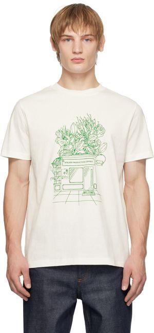 A.P.C. White Magasin T-shirt