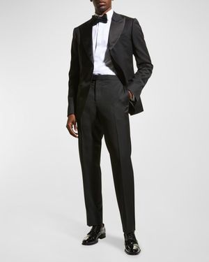 Men's Satin-Lapel Tuxedo Suit