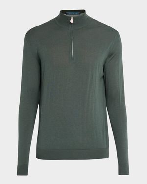 Men's Wool Half-Zip Sweater