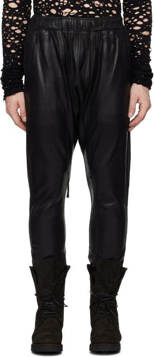 Julius Black Coated Sweatpants