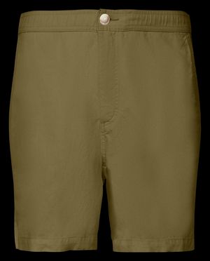 Esprit - Short droit en lin mélangé - Taille 34 - Vert