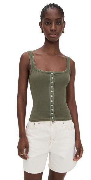 Free People End Game Pointelle Tank Adventurer M