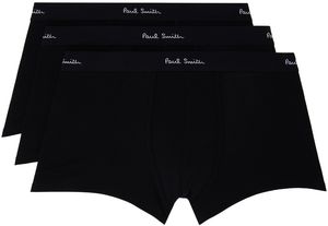 Paul Smith Three-Pack Black Logo Boxer Briefs