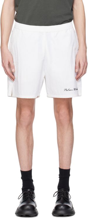 Palmes White Global Tennis Shorts