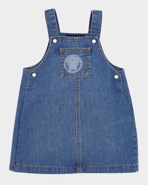 Girl's Light Denim Wash Dress, Size 2-5
