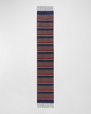 Men's Rascar Silk-Cashmere Stripe Scarf