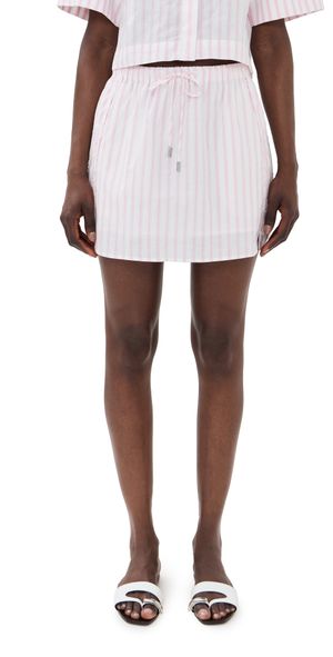 SIMKHAI Catherine Boxer Skirt Sorbet Stripe XS