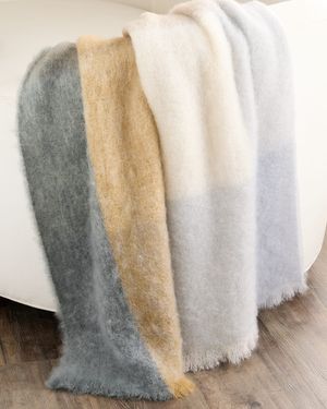 Cuadros Mohair & Wool Throw, 51" x 79"