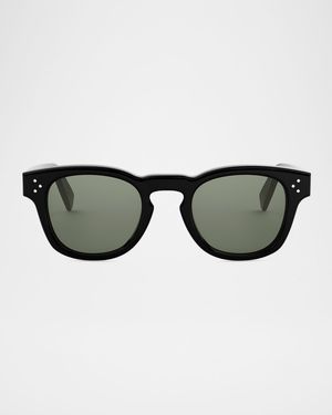 Men's Acetate Round Sunglasses