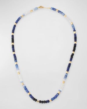 Jumbo Gold Bead Necklace