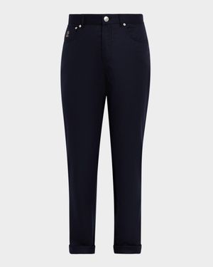 Men's Wool Flannel Five-Pocket Pants