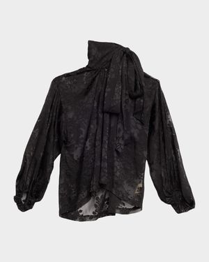 Rhett Burnout Satin Blouse