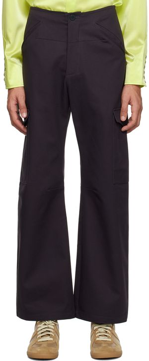 BLUEMARBLE Navy Straight-Leg Cargo Pants