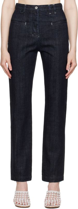 JACQUEMUS Navy La Croisière 'Le De-Nimes Norma' Jeans