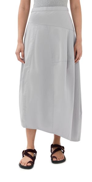 Tibi Garment Dyed Asymmetrical Balloon Skirt Grey 0