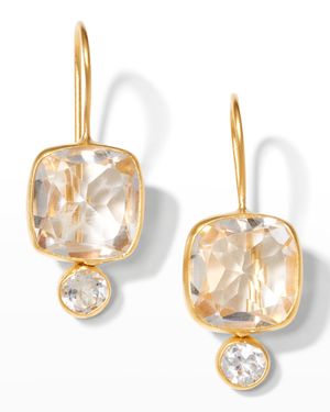 Quartz and Topaz Midi Earrings
