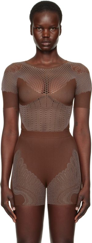 Poster Girl Brown Vivian Bodysuit
