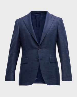 Men's Textured Wool-Blend Blazer