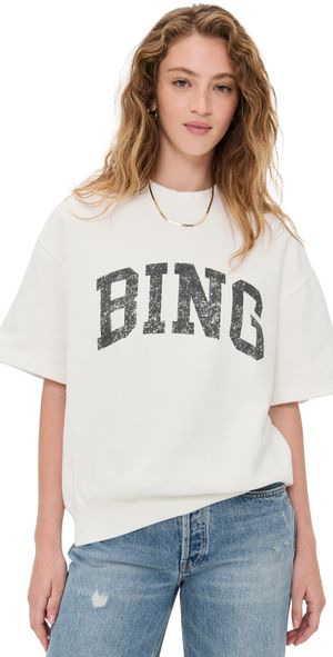 ANINE BING Jay Sweatshirt Bing Off White S