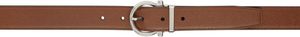 Ferragamo Brown & Black Gancini Reversible Belt