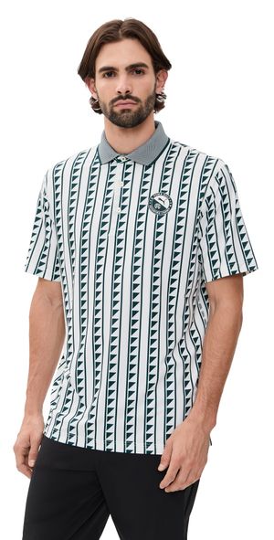 Puma x Reigning Champ Puma x Reigning Champ Matter Polo WARM WHITE-GREEN TERRAIN XXL