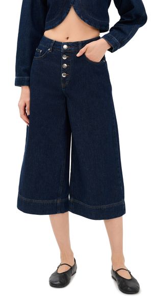 ALIGNE Miles Crop Jeans Dark Blue 30