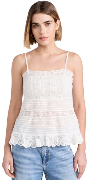 LoveShackFancy Charlieann Top Bright White 8
