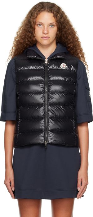 Moncler Black Ghany Down Vest