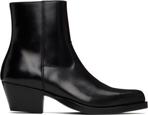 Ernest W. Baker Black Western Boots