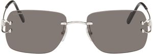 Cartier Silver Classic Décor C Sunglasses
