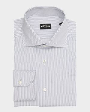 Men's Trofeo Cotton Twin Stripe Dress Shirt