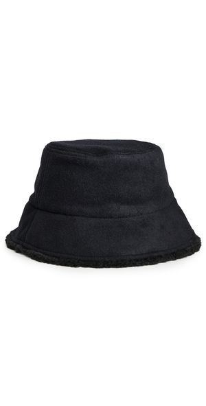 Favorite Daughter Wool Reversible Bucket Hat Black One Size
