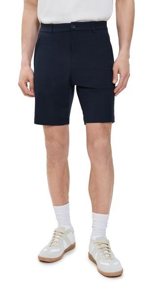 Reigning Champ Stretch Warp Knit Coach's Standard Shorts 9.5 Navy 36