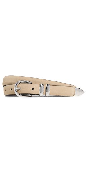 Anderson's Skinny Double Fastener Leather Belt Tan 85