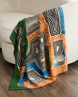 En Allant Aux Baux Merino Wool Throw, 51" x 71"