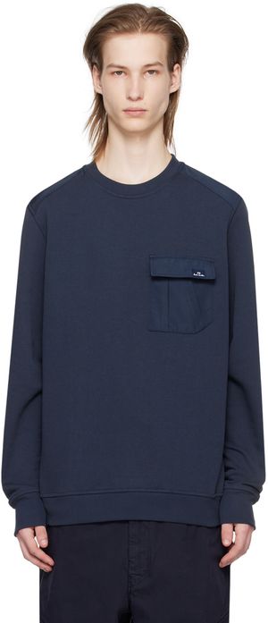 PS by Paul Smith Navy Patch Pocket Sweatshirt