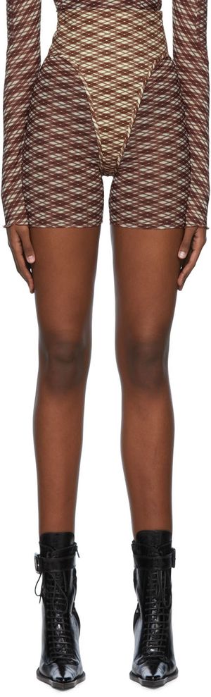 KNWLS Brown Scythe Shorts