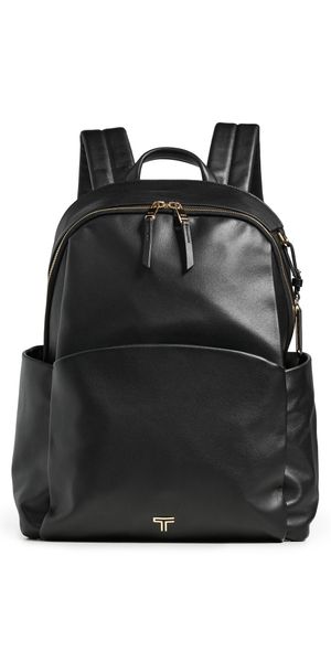 TUMI Raina Large Backpack Black/Light Gold One Size