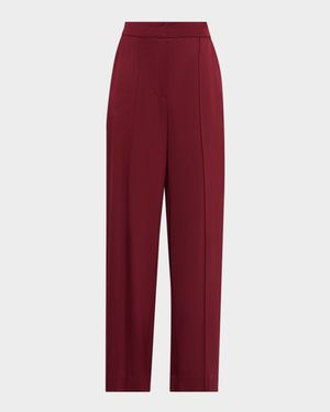 Kyra Satin Wide-Leg Pants