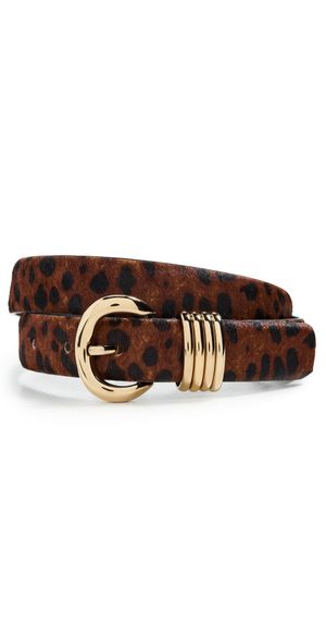 Madewell Inez Belt Caramel Multi Calfhair XS
