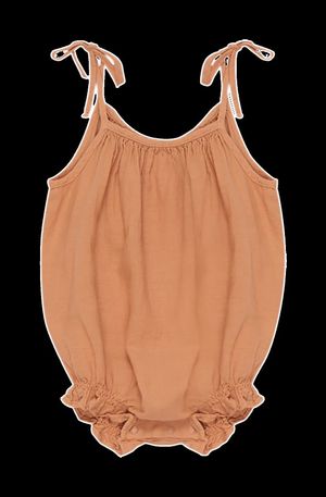 The New Society - Barboteuse en coton - Taille 24M - Orange