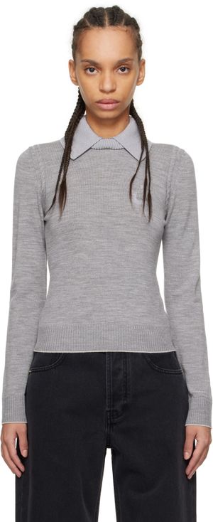 JACQUEMUS Gray 'The Tricot knit' Polo