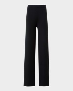 Cashmere Milano Knit Bootcut-Leg Pants