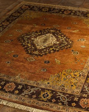 Medallion Hand-Knotted Rug 4' x 6'